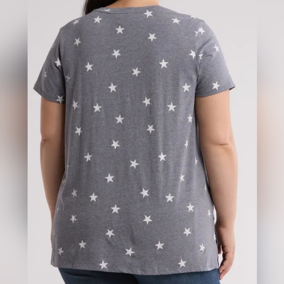 Lucky Brand Start T- Shirt. Gray. Size 2 X - Picture 5 of 9